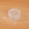 Caja cuadrada transparente de plástico para tapones de oídos, pequeña, para guardar joyas, repuestos, cuentas y aparejos de pesca.