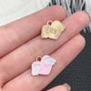 30 acessórios de pingente rosa para o dia dos namorados, varinha mágica, castelo, amor, rosa, faça você mesmo, brincos, pulseira, acessórios