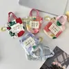 Bolsa para Auriculares Pequeña Fresca Floral Estilo Coreano Mini Diseño de Nicho Bolsa de Almacenamiento Anti-Caídas y Anti-Rozaduras Cubierta Protectora para Auriculares Bluetooth