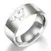 Amazon nuevo ANILLO de acero inoxidable ucraniano para el HOGAR unisex anillo de titanio anillo con inscripción