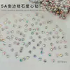 Rinestones Decorativos para Uñas de Circonita Cúbica Iridiscente Celebridad de Internet Súper Brillantes Base Plana Rinestones Irregulares Vidrio de Cristal K9 Materiales para Uñas