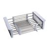 Rejilla de acero inoxidable para fregadero de cocina, cesta de drenaje para fregadero, estante de almacenamiento para fregadero, cuenco y palillos