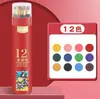 Set de Lápices de Colores Mañana y Colores Claros, Lápices de Colores Borrables de 24 Colores, Lápices de Colores Solubles en Agua para Dibujo y Dibujo a Mano para Estudiantes de 36 Colores