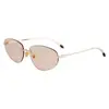 Gafas de borde de alambre dorado de alta gama sin montura para miopía, estilo ojo de gato para mujer, hermana real, montura de gafas refinada y reformada, luz azul anti