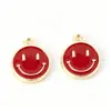 Venda Direta da Fábrica Multi-Color Face Sorridente Liga Pequenos Pingentes Face Sorridente DIY Acessórios de Joias Pulseira Colar Materiais