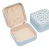 Caja de Joyería, Mini Caja de Almacenamiento, Pendientes, Pulseras, Caja de Costura Doméstica Compacta y Portátil, Bolsa de Almacenamiento para Joyería