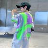 Meninos tie- dyed algodão curto- manga comprida t- shirt verão novo médio e grande crianças assentamento camisa infantil solta frito street top atacado