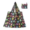 Bolsa de Compras Plegable, Nueva de Gran Capacidad, Bolsa Plegable Ecológica en Stock, Bolsa de Tote de Almacenamiento Plegable Portátil Impresa Creativa
