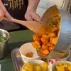 Bol Mezclador de Acero Inoxidable con Asa para Saltear Papas, Platos Fríos, Fideos Fríos y Piel de Fideos Fríos; Tazón para Mezclar Fideos de Uso Comercial
