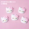 Decoração de bolo em borracha macia 3D cabeça de gato KT, ornamento, gato de desenho animado piscando para confissão de casal, acessório de confeitaria para aniversário infantil