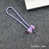 Cordón para teléfono móvil con lazo colorido DIY cuerda de muñeca de silicona colgante anti-pérdida marco de chat de dibujos animados colgante para unidad USB cuerda de mano