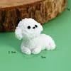 Adornos de Escritorio Bichón Frisé Súper Lindos que Brillan en la Oscuridad Micro Paisaje DIY Creativo Color Sólido Accesorios de Decoración para Coche Venta al por Mayor