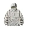 Chaqueta con capucha Rumeng para exteriores con protección solar UPF50+ Cárdigan deportivo ligero Chaqueta de entrenamiento para senderismo Ropa con protección solar para hombre