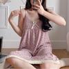 Comercio Exterior Verano Nuevo Estilo Camisón de Talla Grande para Mujer con Camisón Colgante con Almohadilla en el Pecho Ropa para el Hogar Vestido Dulce y Holgado para Niña