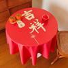Mantel de boda impermeable y resistente al aceite, rojo, para decoración festiva de bodas, para mesa de centro, para banquete de compromiso