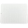 Tapete de drenagem de silicone Tapete de cozinha com isolamento térmico Grande tapete de bancada espessado tábua de corte antiderrapante tapete fixo tapete de água pratos
