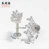 Pendientes de Acero Inoxidable con Circonita Transfronterizos Versátiles de Marquesa Corazón para Hélice de Oreja Pendientes para Piercing de Labio Espiral Interior