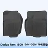 Adequado para Dodge Ram 1500 1994-2001 Tapetes de Piso e Tapete de Porta-Malas 3D de Material para Todas as Condições Climáticas Tpe