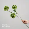 Flores artificiais em tons de verde, de haste única, para decoração de local de casamento, decoração de salão de casamento de luxo, arranjos florais de plástico