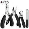 Set de Cortauñas Especial para Surcos de Uñas Transfronterizo Uña Gruesa Encarnada Tijeras para Uñas Alicates Pico de Águila Acero Empujador Herramienta de Pedicura