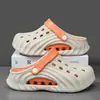 Sapatos com furos cabeça de concha masculino feminino esportivo casual verão exterior sandálias antiderrapante respirável praia confortável chinelos versáteis