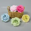 Flores artificiais de rosa corola para decoração de casa arranjo de flores pacote de materiais para layout de cena de casamento popular transfronteiriça com flores