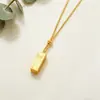 Colar Vietnamita Banhado a Ouro, Estilo Levemente Luxuoso Transfronteiriço, Corrente para Clavícula Barra de Ouro Cristal de Gelo, Acessório de Verão Feminino Imitação de Ouro