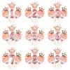 Set de Globos Digitales de Corona Transfronterizos en Varias Formas para Decoración Temática de Fiesta de Primer Cumpleaños Infantil Globos de Papel de Aluminio