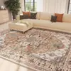 Tapete de Veludo Cristal Amazon Transfronteiriço Temu, Tapete Grande Fácil de Cuidar Persa para Sala de Estar Sofá, Resistente a Manchas, Cobre Mesa de Centro