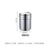 Tarro de Condimentos de Acero Inoxidable de Lujo Ligero, Botella Giratoria para Condimentos para Espolvorear Pimienta, Chile, Comino, Condimento para Barbacoa
