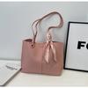 Bolsa Tote Grande e Elegante para Mulheres 2026 Nova Retro Simples Design de Bolsa de Ombro Bolsa para Estudante Aula Deslocamento