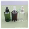 Botella pulverizadora transparente de 150 ml, botella pulverizadora marrón con hombro inclinado, botella pulverizadora de hidrosol verde, botella pulverizadora de agua cosmética