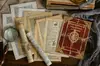 Estilo europeu retro amarelado inglês velho papel nostálgico jornal velho adesivos de parede foto adereços livro inglês decoração