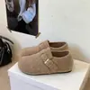 Zapatos Casuales para Mujer con Aumento Interno de Altura, Suela Gruesa, Forro de Felpa, Zapatos de Algodón Cálidos, Nuevo Estilo de Invierno, Zapatos Peludos para Mujer, Zapatos de Lana Individuales para Uso en Exteriores