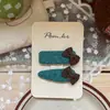 Estilo Coreano Nueva Tela Lazo Niños Pasador de Pelo Niña de Gama Alta Versátil Dulce Flequillo Clip Lateral Clip BB Accesorios para el Cabello