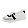 [Personalizado] Zapatos Blancos Nuevos Yq66 Verano 2024 Zapatillas de Colores Combinados Suela Fina Superficie de Cuero Elevadores Versátiles Resistentes al Desgaste Moda