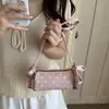 Bolso de hombro para niña estilo coreano de lunares, lindo bolso de mano con lazo, bolso cruzado, nuevo bolso versátil de moda 2026 para mujer
