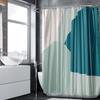 Actividades de Año Nuevo Explosiones Transfronterizas 100g Cortina de Ducha Estampada Impermeable Textil de Primavera Cortina de Baño Cortina Divisoria de Baño