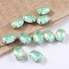 Oval proteína moca garra taladro huevo de paloma cristal vidrio cosido a mano taladro DIY ropa zapatos de boda y sombreros accesorios de joyería