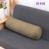 Almohada cilíndrica color sólido lino almohada de cuello para cama masaje lumbar pedicura belleza cojín de sofá almohada de caramelo