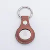 Llavero Personalizado Dispositivo Anti-Pérdida de Posicionamiento y Rastreo Todo Incluido Hecho de Material PU, Estuche de Cuero Localizador Impermeable Adecuado para Airtag