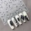 Yitu Pegatinas para Uñas Artísticas Flor Plana Patrón de Hormiga Estilo Dulce Floral Retro Estrella de Cuatro Puntas Decorativa Yt5624