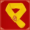 Bufanda de Año Nuevo para Gatos y Perros Transfronteriza, Bufanda Tejida Roja para el Festival de Primavera, Estilo Chino con Buen Significado Auspicioso, Hecha a Medida para Perros Grandes