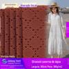 Textura de girassol solúvel em água Caverna Jacquard Moda Pano Moda Vestido feminino Camisa Tecido de roupa