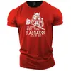 Moderna Nueva Camiseta de Verano Transpirable Cómoda de Cuello Redondo con Estampado de Letras para Hombres, Top Deportivo para Exteriores
