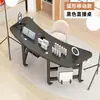 Mesa de Transmissão ao Vivo Mesa para Computador Móvel Mesa de Competição Mesa para Sala de Transmissão ao Vivo de Âncora Bancada de Trabalho com Display Rotativo