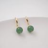 Brincos de jade 2024 novos brincos de jade verde vintage novo temperamento simples joias de orelha