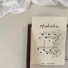 Pinza para el pelo de niños con diseño de puntos de onda en blanco y negro, flor de cerezo, pinza lateral, clip BB