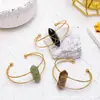Pulseras de Moda Europeas y Americanas Talladas de Cristal Natural de Doble Punta de Venta Caliente Transfronteriza, Joyería de Pulsera Hecha a Mano Simple y Personalizada