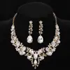 Popular collar de moda de perlas y pedrería para mujer, accesorio de novia transfronterizo más vendido, cadena para la clavícula de estilo nicho